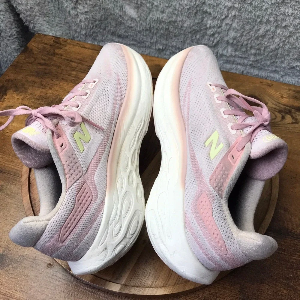 New Balance Fresh Foam X 1080v13 Womens 10.5 2A Narrow Pink Running Sneakers - Picture 10 of 14